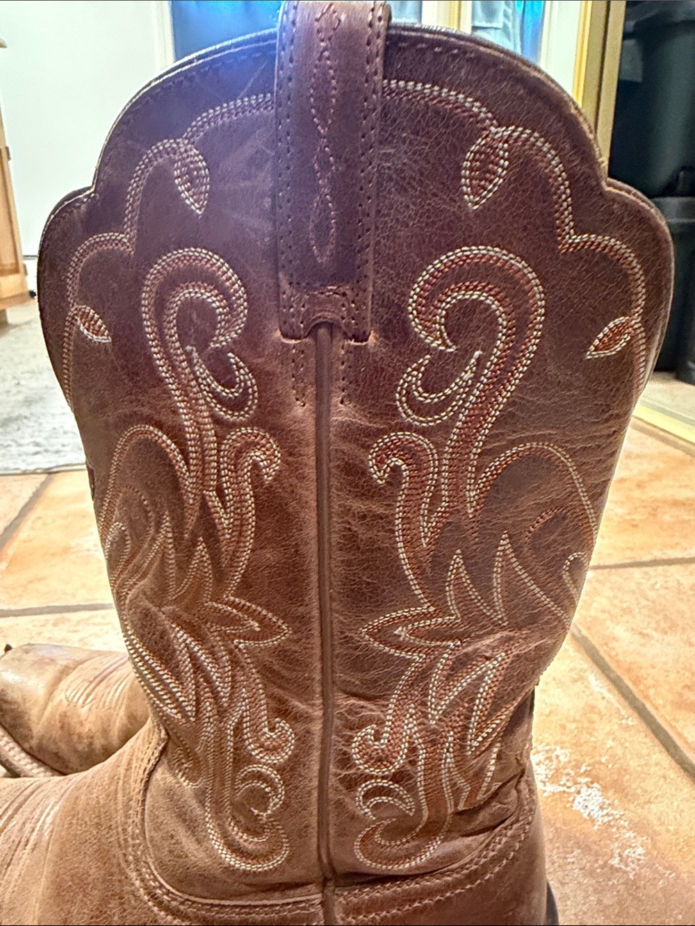 Ariat Brown Embroidered Leather Western Boots - Women's - Picture 3 of 4